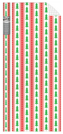 Prismatic Foil Roll Wrap - 30" x 120" - Glitter Trees - The Country Christmas Loft