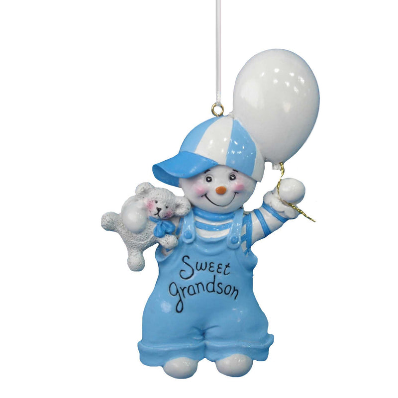 Sweet Grandson - Boy with Balloon Ornament - The Country Christmas Loft