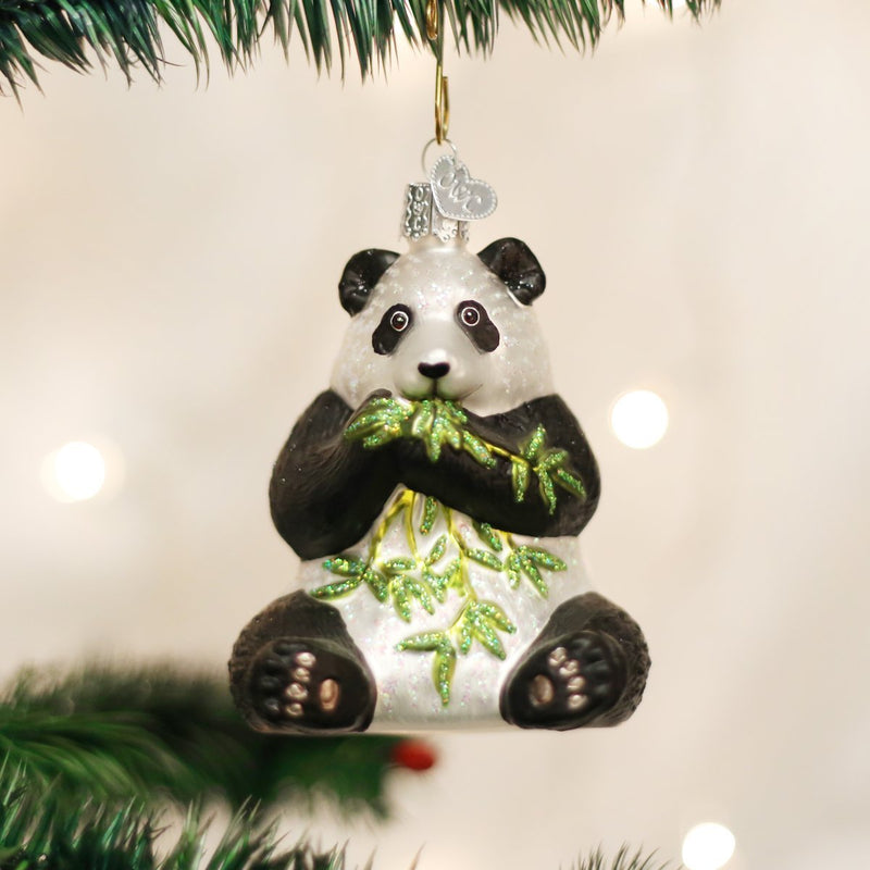 Old World Christmas Panda Ornament - The Country Christmas Loft