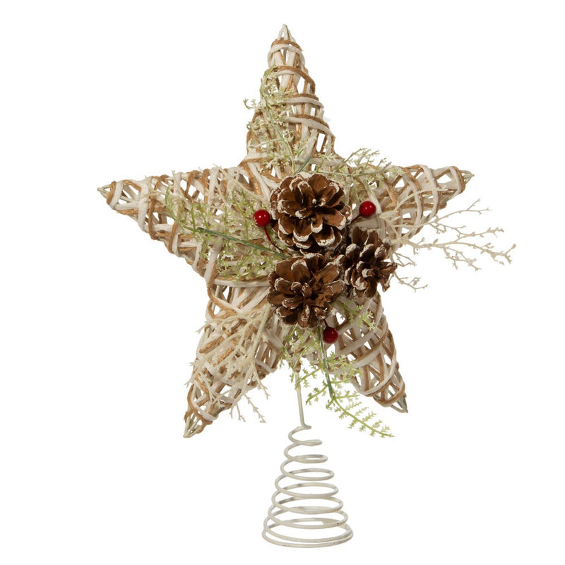 Natural Christmas Star Treetop - 12 Inch - The Country Christmas Loft