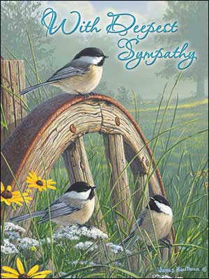 Sympathy Card - With Deepest Sympathy - The Country Christmas Loft