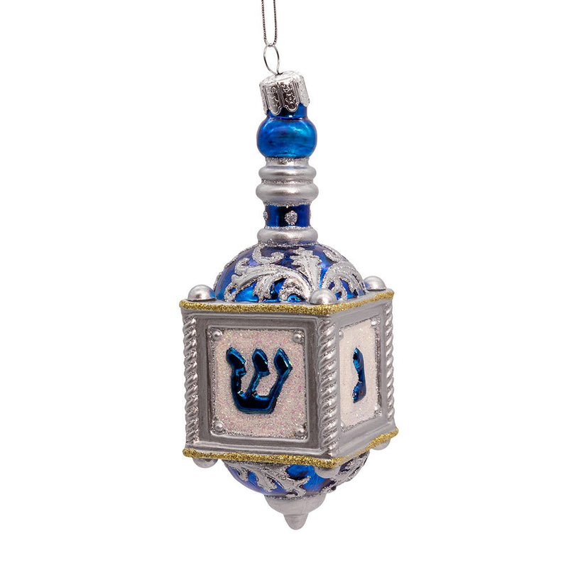 Noble Gems Glass Dreidel Ornament