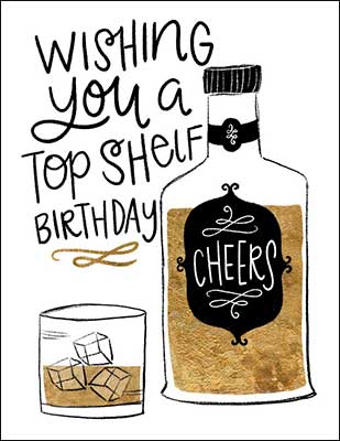 Notion - Top Shelf  Birthday Card - The Country Christmas Loft