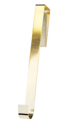 Shiny Metal 12 Inch Over the Door Wreath Hanger - Gold