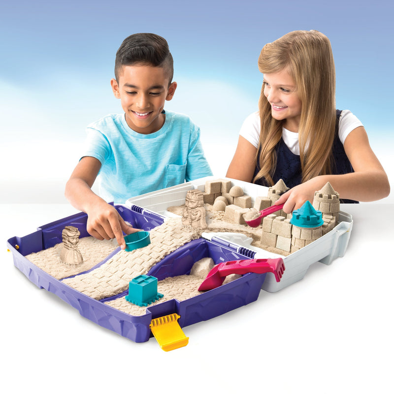 Kinetic Sand - Folding Sand Box with 2 lbs and Mold and Tools - The Country Christmas Loft