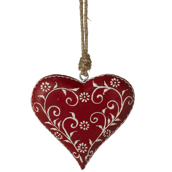 Pattern Heart Ornament - The Country Christmas Loft