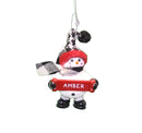 Cozy Snowman Ornament (Letters A - F) - - The Country Christmas Loft