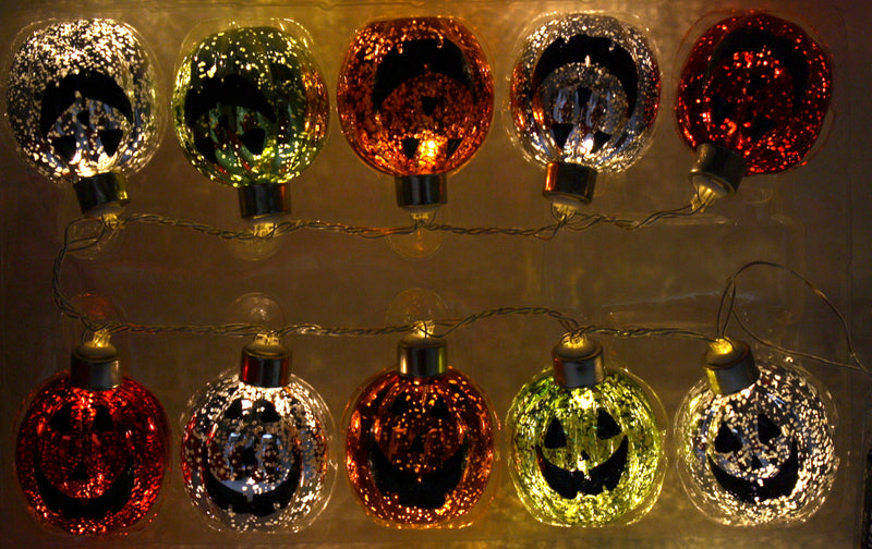 LED Halloween String Light Set - Jack-O-Lanterns - The Country Christmas Loft