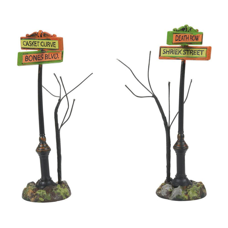 Creepy Village Street Signs - The Country Christmas Loft