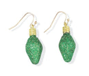 Green Holiday Bulbs - Earrings - The Country Christmas Loft