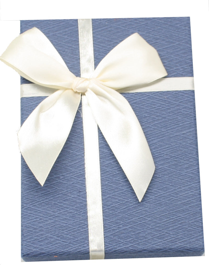 Elegant Rectangular Gift Box - Blue X-Small - The Country Christmas Loft
