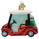 Gold Cart Glass  Ornament - The Country Christmas Loft