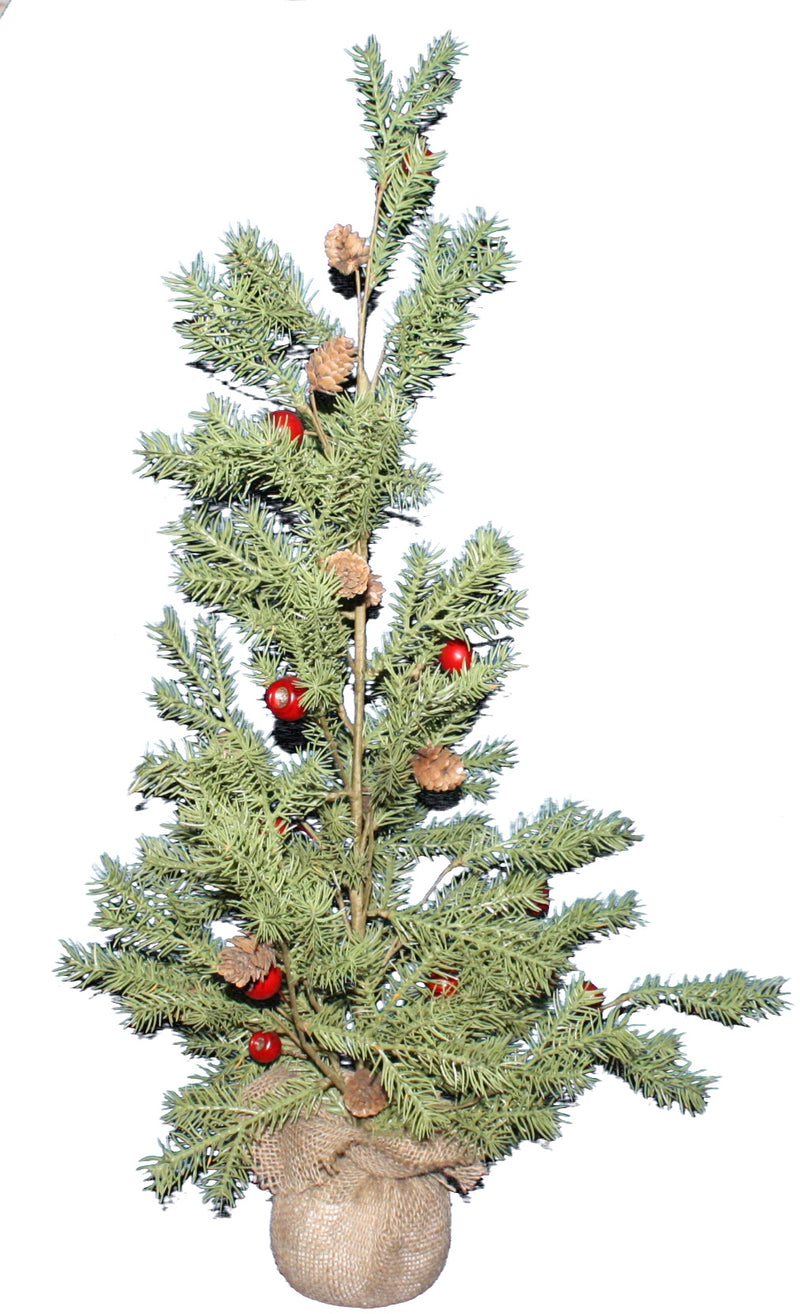 30 Inch Pine Tree in Burlap Base - The Country Christmas Loft