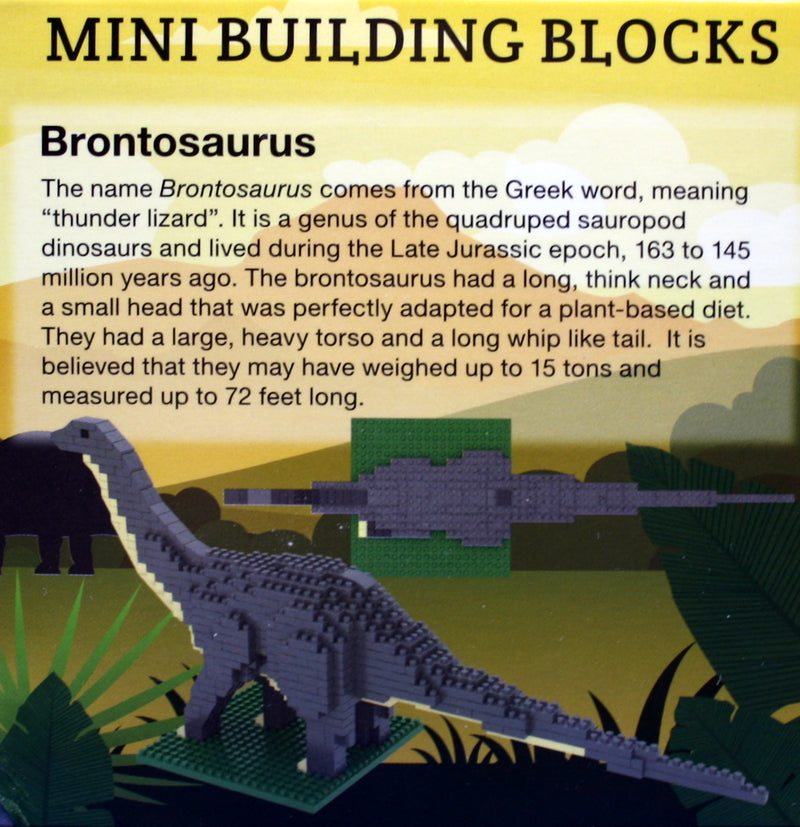 Mini Building Blocks - Brontosaurus - The Country Christmas Loft
