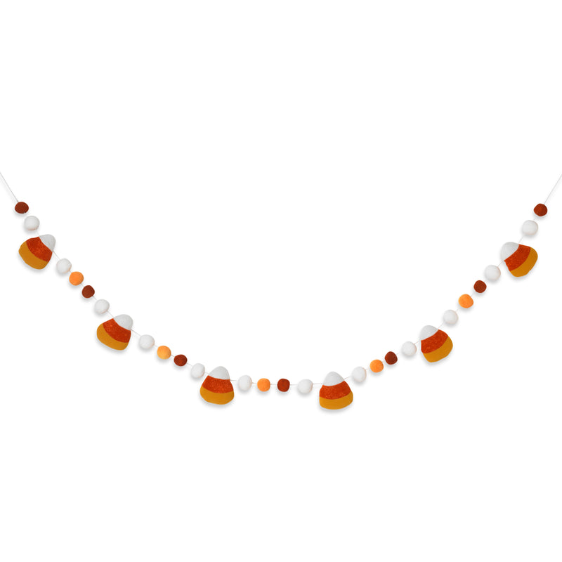 Candy Corn Halloween Garland - 60 Inches Long - The Country Christmas Loft
