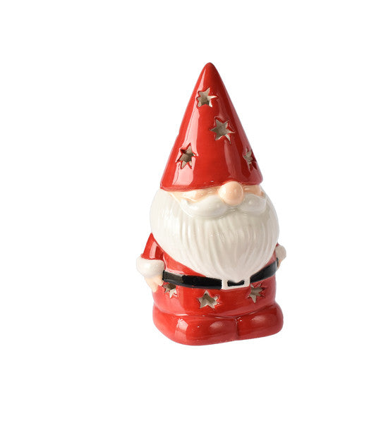 LED Light Up Mini Ceramic Gnome - The Country Christmas Loft