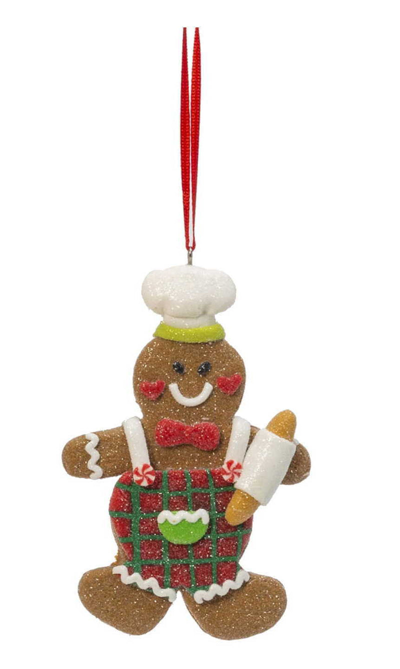Clay Dough Gingerbread Ornament - Boy