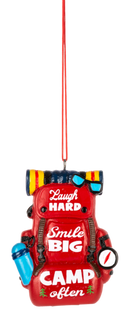 Back Pack Ornaments - Camp Often - The Country Christmas Loft