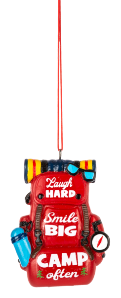 Back Pack Ornaments - Camp Often - The Country Christmas Loft