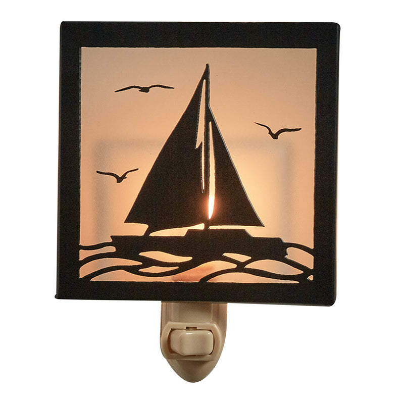 Sailboat Silhoutte  Night Light - The Country Christmas Loft