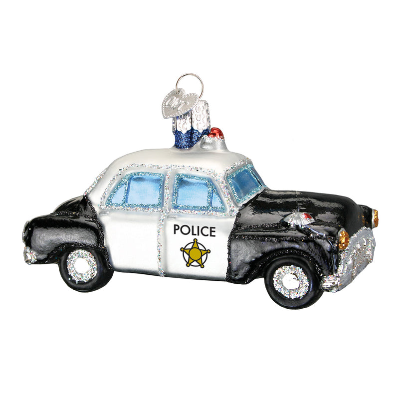 Old World Christmas Police Car Glass Blown Ornament - The Country Christmas Loft