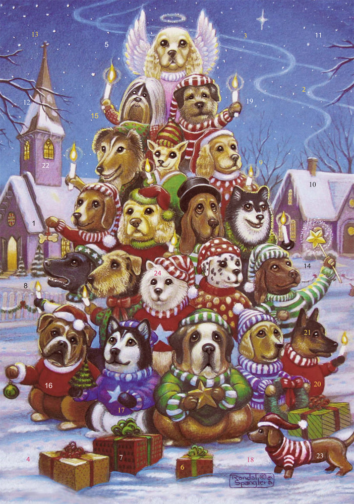 Canine Christmas Tree Advent Calendar - The Country Christmas Loft