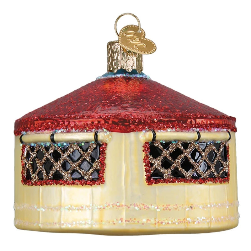 Yurt Glass Ornament - The Country Christmas Loft