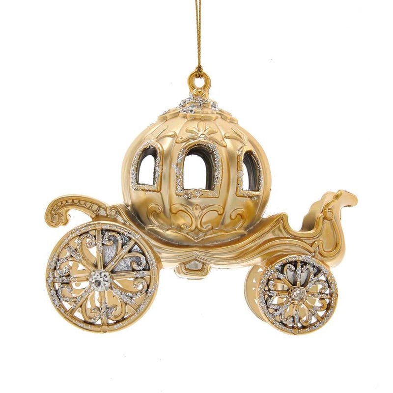 Metallic Gold Carriage Ornament - The Country Christmas Loft