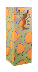Heavyweight Bottle Gift Bag - Offset Orange - The Country Christmas Loft
