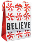 Contemporary Gift Bag With Tissue - Believe Medium - The Country Christmas Loft