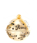 Hanging Word Bell Ornaments - Gold - - The Country Christmas Loft