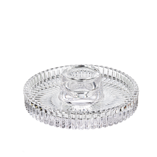 Glass Holder Plate - Taper - The Country Christmas Loft