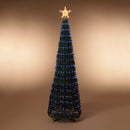 Steel Frame Pole Tree with Color Change LED Lighting - 6 Feet Tall - The Country Christmas Loft