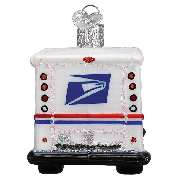 USPS Mail Truck Ornament - The Country Christmas Loft