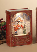 Lighted Spinning Waterglobe Book - - The Country Christmas Loft