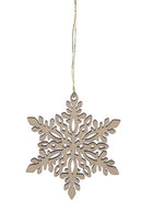 Laser Cut Wood Snowflake Ornament - - The Country Christmas Loft