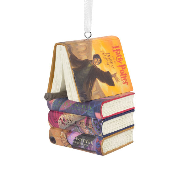Resin Harry Book & Wand Ornament