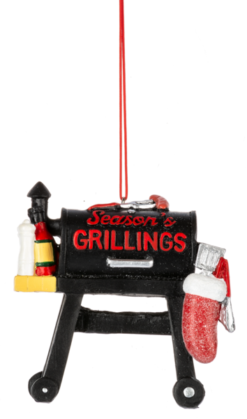 Grill Ornament - Season's Grillings - The Country Christmas Loft