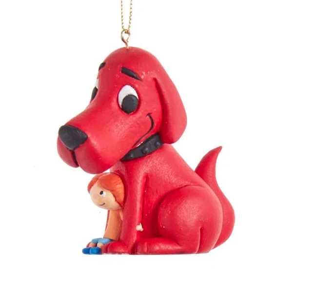 Clifford the Big Red Dog Ornament - Sitting - The Country Christmas Loft