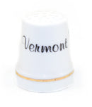Vermont Ceramic Thimble - Covered Bridge