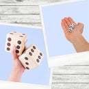 Giant Wooden Dice Set - The Country Christmas Loft