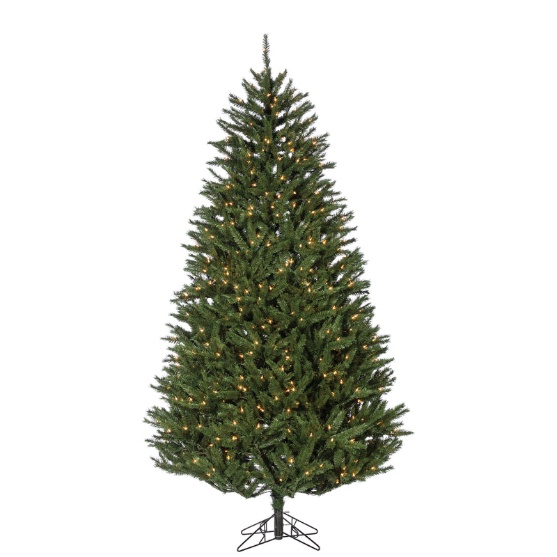 7.5 Foot New England Pine - Clear Lights - The Country Christmas Loft