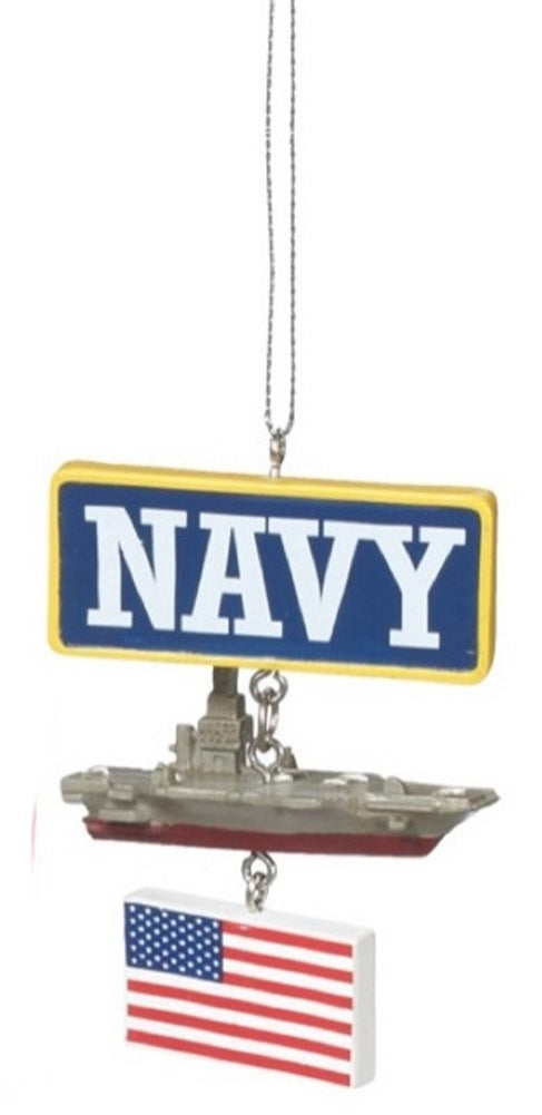Military Vehicle Ornament -  Navy - The Country Christmas Loft