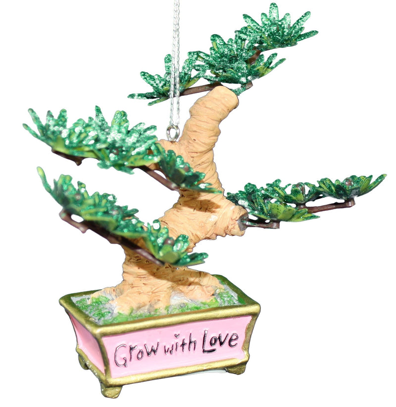 3.75 Inch Bonsai Tree Ornament - Grown - The Country Christmas Loft