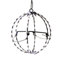 6" Cool White LED Foldable Metal Sphere - The Country Christmas Loft