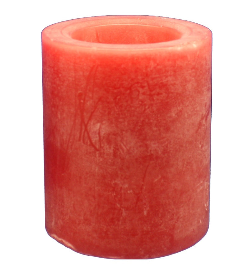 LED Pillar With Timer - Red 4" - The Country Christmas Loft