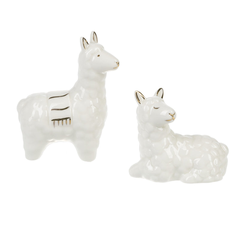 Llama Figurines - Standing - The Country Christmas Loft