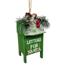 Wooden Christmas Mailbox Ornament -
