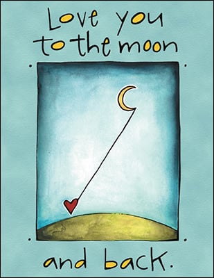 Notion - To the Moon And Back Birthday Card - The Country Christmas Loft