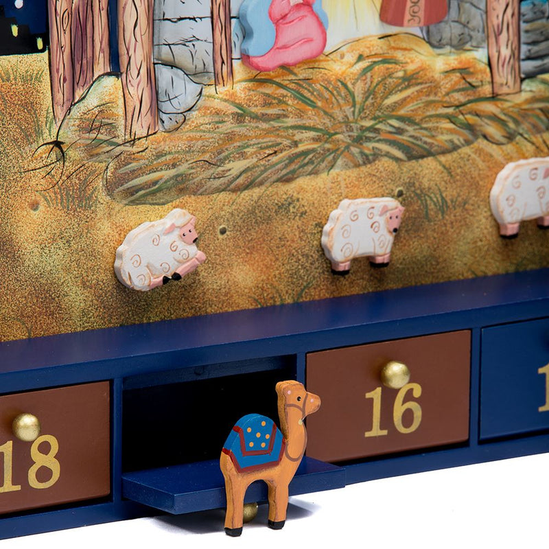 Magnetic Nativity Advent Calendar with Gifts - The Country Christmas Loft